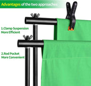 Backgrounds, Camera & Photo, Electronics, Lighting & Studio, Photo StudioPhoto Video Studio 8.5 X 10Ft Green Screen Backdrop Stand Kit, Photography Background Support System with 10 X12Ft 100% Cotton Muslin Chromakey Backdrop - Premium  from Nobles Store - Just $120.32! Shop now at Nobles Store