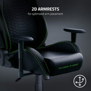 Furniture, Game & Recreation Room Furniture, Gaming Chairs, Home & Kitchen, Video Game ChairsIskur X Ergonomic Gaming Chair Black/Green - Leather Upholstered Adjustable Armrests High-Density Foam Cushions - Premium  from Nobles Store - Just $843.48! Shop now at Nobles Store