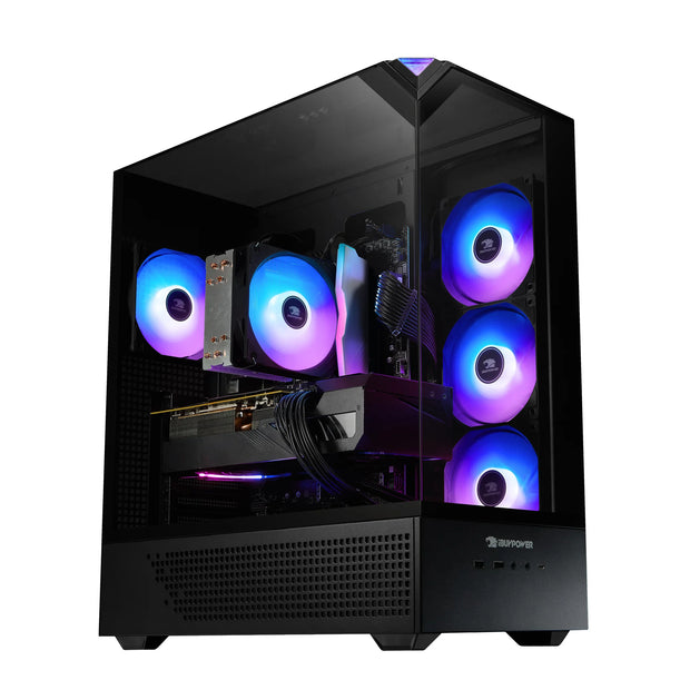 Element Black Gaming PC Desktop Computer Intel Core I5 14400F, NVIDIA Geforce RTX 5060Ti 8GB, 16GB RAM, 1TB SSD, Windows 11 Home