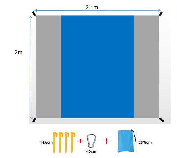 nullBeach Mat Folding Waterproof Picnic Mat - Premium 0 from null - Just $34.89! Shop now at Nobles Store