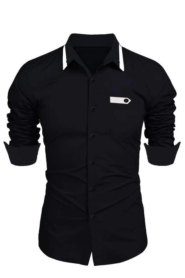 Men's Casual Fashion Business Trends Long-sleeved Shirt - Premium  from Nobles Store - Just $40.52! Shop now at Nobles Store