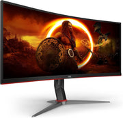 Computers & Accessories, Electronics, MonitorsCU34G2X 34" Curved Frameless Immersive Gaming Monitor, Ultrawide QHD 3440X1440, VA Panel, 1Ms 144Hz Adaptive-Sync, Height Adjustable, 3-Yr Zero Dead Pixels, Black/Red - Premium  from Nobles Store - Just $938.40! Shop now at Nobles Store