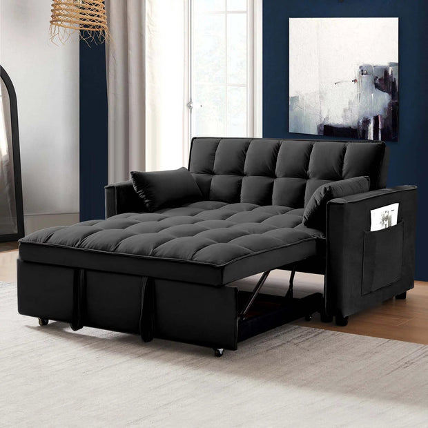 Black Loveseats, Furniture, Home, Living Room Furniture, LoveseatsLoveseat Convertible Sleeper Sofa Bed, Black - Premium  from Nobles Store - Just $482.78! Shop now at Nobles Store