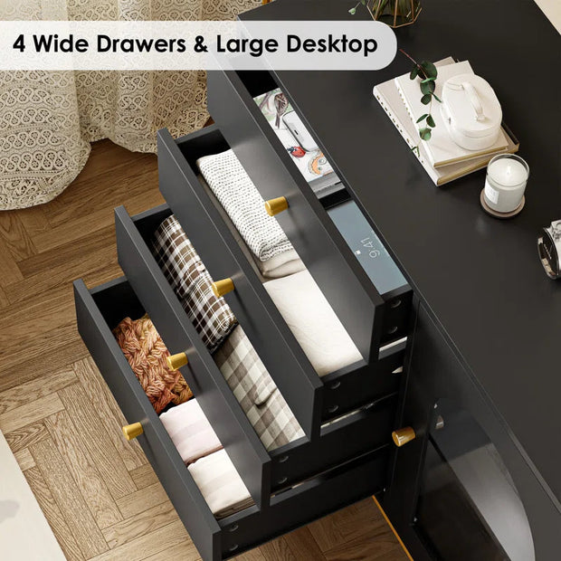 All categories37.7'' Wide 1-Door Accent Cabinet with 4 Drawers - Premium  from Nobles Store - Just $139.65! Shop now at Nobles Store