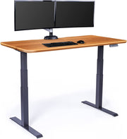 Electric Standing Desk - 60X30 desk, Adjustable Height Stand up Computer Desk - Dual Motor with Memory Presets, Stable T-Style Legs- Home Office Essentials - Butcher Block