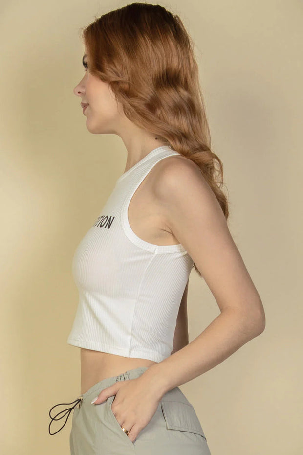 Clothing, Shoes & Jewelry, Tops & Tees, WomenExclusive Edition Rib Tank Graphic Top (CAPELLA) - Premium  from Nobles Store - Just $31.55! Shop now at Nobles Store