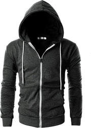 Clothing, Fashion Hoodies & Sweatshirts, Men, Shoes & JewelryMens Slim Fit Lightweight Zip up Hoodie with Pockets Long Sleeve Full-Zip Hooded Sweatshirt - Premium  from Nobles Store - Just $58.88! Shop now at Nobles Store