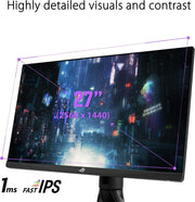 Computers & Accessories, Electronics, MonitorsROG Strix XG27AQ 27” Gaming Monitor, 1440P WQHD (2560 X 1440), Fast IPS, 170Hz, 1Ms, G-SYNC, Extreme Low Motion Blur Sync, Eye Care, HDMI Displayport USB 3.0 Hub, HDR™ 400 - Premium  from Nobles Store - Just $734.57! Shop now at Nobles Store