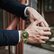 Clothing, Men, Shoes & Jewelry, Watches, Wrist WatchesMen'S Automatic Mechanical Wrist Watches, Luxury Skeleton Watches for Men with Black Green Jade & Steel Strap - Premium  from Nobles Store - Just $669! Shop now at Nobles Store