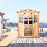All Saunas, Patio & Garden, Saunas4 Person Far Sauna for Home Hemlock, Wooden Dry Sauna 2050W Sauna with 8 Low EMF Heaters - Premium  from Nobles Store - Just $4482.32! Shop now at Nobles Store