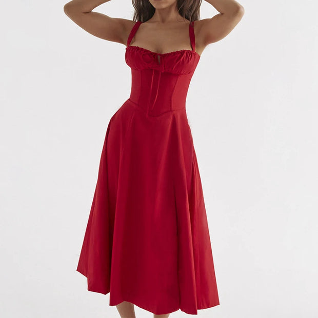 Dresses, Women's ClothingBoho Spaghetti Straps Split Thigh Midi Dress - Premium  from Nobles Store - Just $65.99! Shop now at Nobles Store