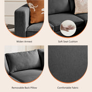 Furniture, Home, Living Room Furniture, Sectional Couches & SofasModular Sectional Sofa, 5 Seat Convertible Oversized U Shaped Sofa Couch with Storage Ottomans, Dark Grey - Premium  from Nobles Store - Just $889.78! Shop now at Nobles Store