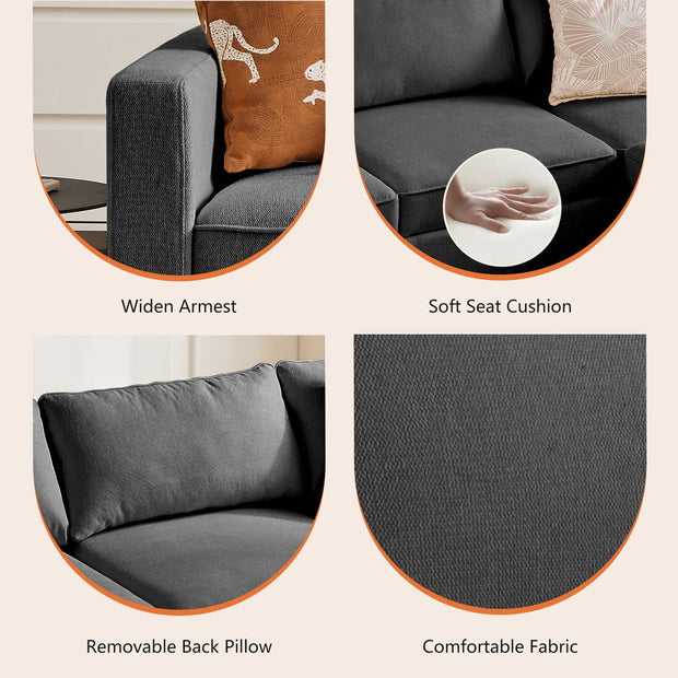 Furniture, Home, Living Room Furniture, Sectional Couches & SofasModular Sectional Sofa, 5 Seat Convertible Oversized U Shaped Sofa Couch with Storage Ottomans, Dark Grey - Premium  from Nobles Store - Just $889.78! Shop now at Nobles Store