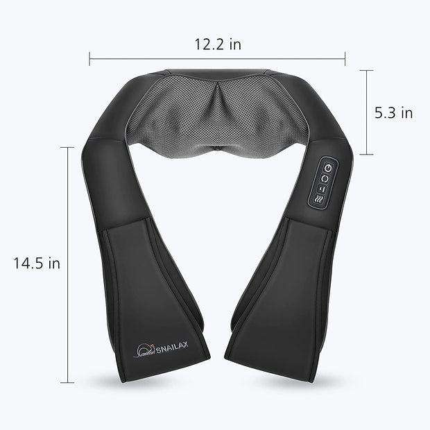 Back Massagers, Electric Massagers, Health & Household, Massage Tools & Equipment, Wellness & RelaxationShiatsu Neck and Shoulder Massager - Back Massager with Heat, Deep Kneading Electric Massage Pillow for Neck, Back, Shoulder,Foot,Body - Premium  from Nobles Store - Just $98.19! Shop now at Nobles Store