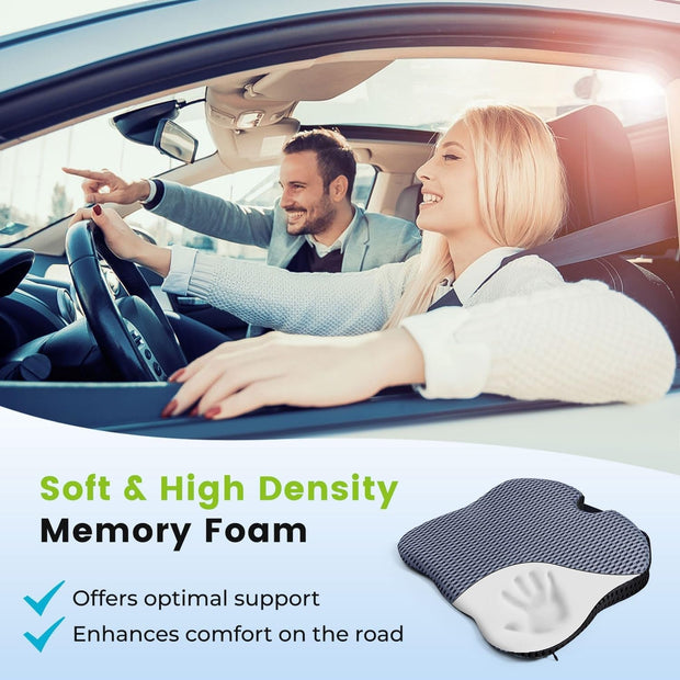 Automotive, Interior Accessories, Seat Covers & Accessories, Seat CushionsWedge Seat Cushion for Car Seat Driver/Passenger- Car Seat Cushions for Driving Improve Vision/Posture - Memory Foam Car Seat Cushion for Hip Pain (Mesh Cover,Gray) - Premium  from Nobles Store - Just $47.21! Shop now at Nobles Store