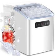 Appliances, Countertop Ice Makers, Freezers, Home, Ice MakersCountertop Portable Ice Maker, Self-Cleaning with Handle, Ice Scoop, 2 Sizes of Bullet Ice Cubes,For Home/Kitchen/Office-White - Premium  from Nobles Store - Just $82.56! Shop now at Nobles Store