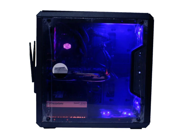 Custom  Ryzen Gaming PC AMD Ryzen 5 3400G 3.7Ghz Quad-Core 16GB Crucial Ballistix DDR4 AMD Radeon RX 570 8GB GDDR5 HDMI VR Ready 500GB M.2 SSD 1TB HD 1200 Mbps 802.11Ac Wifi LG DVDRW Windows 10 Pro