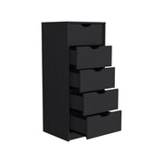 Bedroom Furniture, Furniture, Home & GardenDresser Kamran, Five Drawers Narrow, Black Wengue Finish - Premium  from Nobles Store - Just $176.77! Shop now at Nobles Store