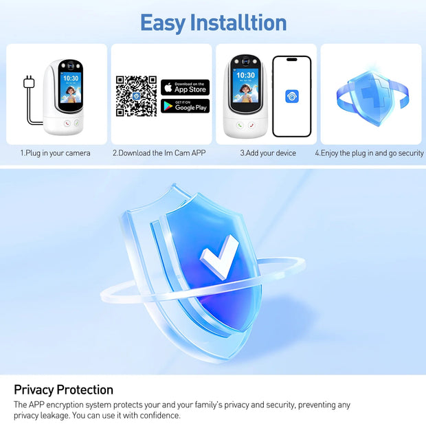 Baby, Health & Safety, Video Baby MonitorsAdvanced 1080P HD Baby Monitor with Two-Way Video Call, 2.8” Screen - Premium  from Nobles Store - Just $49.77! Shop now at Nobles Store