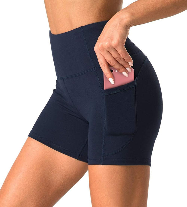 Active, Active Shorts, Clothing, Shoes & Jewelry, WomenHigh Waist Yoga Shorts for Women with 2 Side Pockets Tummy Control Running Home Workout Shorts - Premium  from Nobles Store - Just $50.74! Shop now at Nobles Store