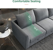 Furniture, Home & Kitchen, Living Room Furniture, Sofas & CouchesHONBAY Modular Sectional Sofa U Shaped Modular Couch - Premium  from Nobles Store - Just $1590.33! Shop now at Nobles Store