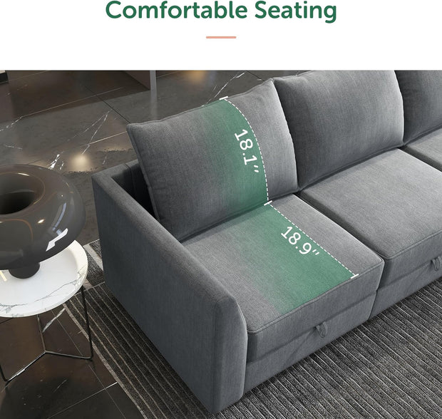 Furniture, Home & Kitchen, Living Room Furniture, Sofas & CouchesHONBAY Modular Sectional Sofa U Shaped Modular Couch - Premium  from Nobles Store - Just $1590.33! Shop now at Nobles Store