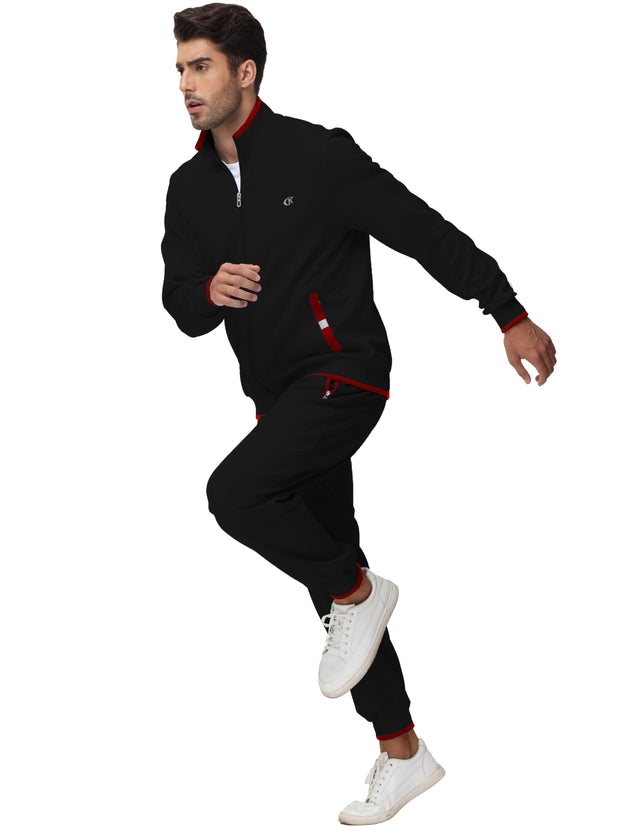Clothing, Mens Clothing, Mens Workout ClothingMen'S Tracksuits Sweatsuits for Men Set Track Suits 2 Piece Casual Athletic Jogging Warm up Full Zip Sweat Suits Black XL - Premium  from Nobles Store - Just $63.78! Shop now at Nobles Store