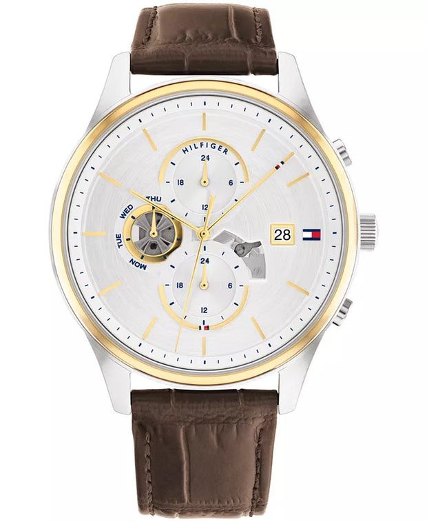 All Watches, Jewelry & WatchesMen'S Brown Leather Strap Watch 44Mm - Premium  from Nobles Store - Just $143.20! Shop now at Nobles Store