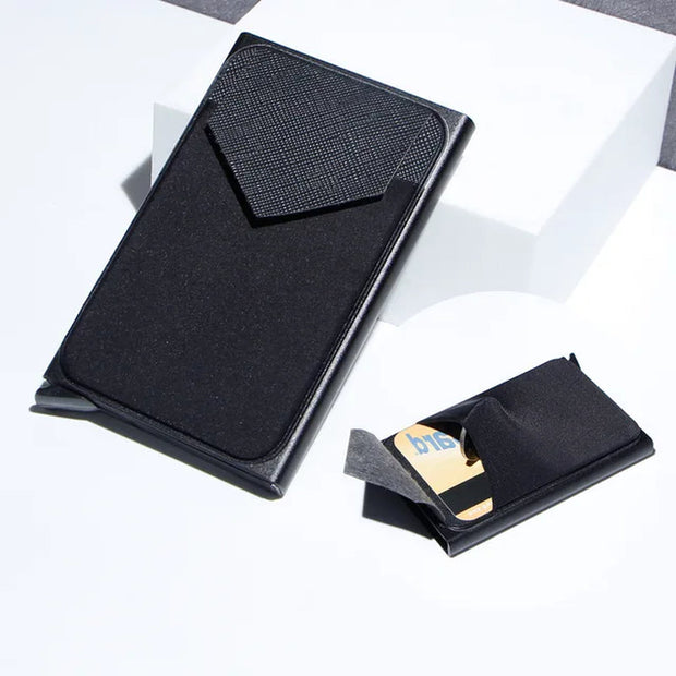 HomeCarbon Fiber Card Holder Wallets Men RFID Black Magic Trifold Leather Slim Mini Wallet Small Money Bag Male Purses Wallet Women - Premium  from Nobles Store - Just $27.09! Shop now at Nobles Store
