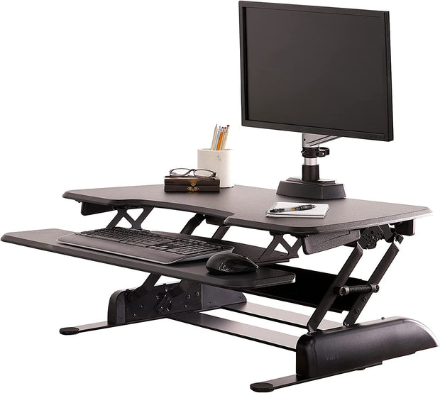 Furniture, Home & Kitchen, Home Office Desks, Home Office FurnitureEssential desk 36 - Two-Tier Standing Desk Converter for Monitor & Accessories - Height Adjustable Sit Stand Desk - Premium  from Nobles Store - Just $379.32! Shop now at Nobles Store