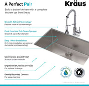 Kitchen & Bar Sinks, Kitchen & Bath Fixtures, Kitchen Fixtures, Kitchen Sinks, Single Bowl, Tools & Home Improvement30-Inch 16 Gauge Standart PRO Kitchen Sink Combo Set with Bolden 18-Inch Kitchen Faucet and Soap Dispenser, Chrome KHU100-30-1610-53CH - Premium  from Nobles Store - Just $621.01! Shop now at Nobles Store