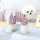 Pet Fashion Simple Striped Loungewear Outfit