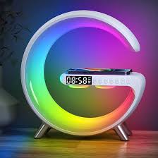 HomeMultifunctional Wireless Charger Stand Pad Alarm Clock Speaker RGB Light Fast Charging Station for Iphone X 11 12 13 14 Samsung - Premium  from Nobles Store - Just $27.59! Shop now at Nobles Store