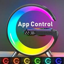 HomeMultifunctional Wireless Charger Stand Pad Alarm Clock Speaker RGB Light Fast Charging Station for Iphone X 11 12 13 14 Samsung - Premium  from Nobles Store - Just $27.59! Shop now at Nobles Store