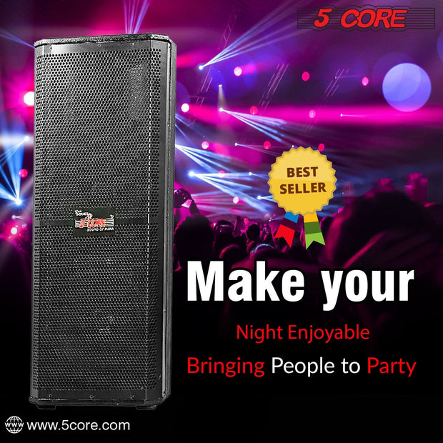 Electronics & Gadgets, Electronics Accessories & Supplies5Core Portable Cabinet PA DJ Speaker System 15 Inch 4000W Passive 3 Way Loudspeaker - Premium  from Nobles Store - Just $1824.01! Shop now at Nobles Store