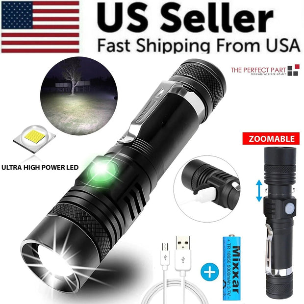 Climbing & Hiking, Climbing equipment, OutdoorsSuper Bright 90000LM LED Tactical Flashlight Zoomable with Rechargeable Battery - Premium  from Nobles Store - Just $13.06! Shop now at Nobles Store