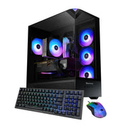 Element Black Gaming PC Desktop Computer Intel Core I9 14900F, NVIDIA Geforce RTX 5070 12GB, 32GB RAM, 1TB SSD, Windows 11, EBI9N5702