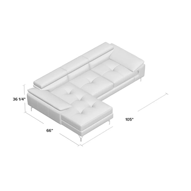 All categoriesGrasmere Leather Sectional - Premium  from Nobles Store - Just $3515.62! Shop now at Nobles Store