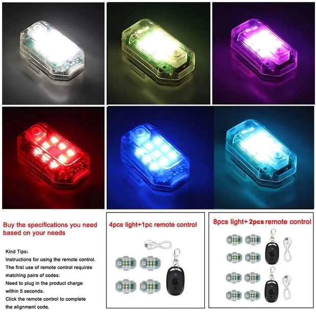 HomeHighlight Wireless Remote Control LED Strobe Light Drone Strobe Light Aircraft Strobe Lights Flash Position Wireless Light - Premium  from Nobles Store - Just $21.29! Shop now at Nobles Store