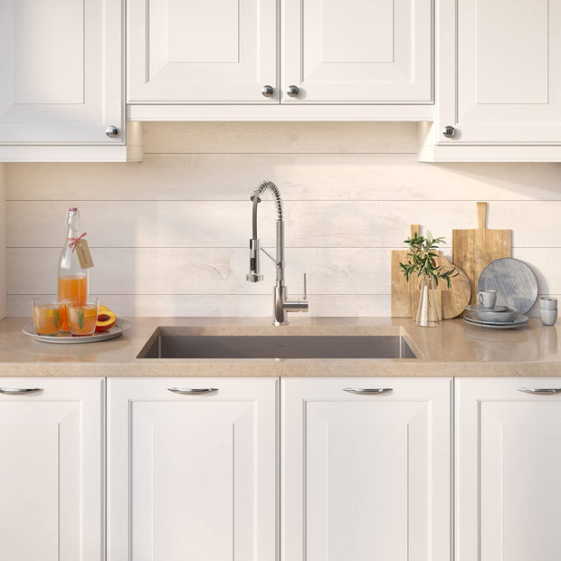 Kitchen & Bar Sinks, Kitchen & Bath Fixtures, Kitchen Fixtures, Kitchen Sinks, Single Bowl, Tools & Home Improvement30-Inch 16 Gauge Standart PRO Kitchen Sink Combo Set with Bolden 18-Inch Kitchen Faucet and Soap Dispenser, Chrome KHU100-30-1610-53CH - Premium  from Nobles Store - Just $621.01! Shop now at Nobles Store