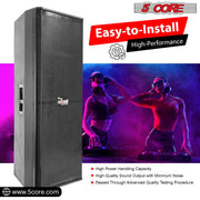 Electronics & Gadgets, Electronics Accessories & Supplies5Core Portable Cabinet PA DJ Speaker System 15 Inch 4000W Passive 3 Way Loudspeaker - Premium  from Nobles Store - Just $1824.01! Shop now at Nobles Store
