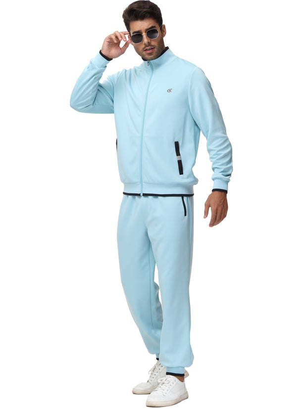 Clothing, Mens Clothing, Mens Workout ClothingMen'S Tracksuits Sweatsuits for Men Set Track Suits 2 Piece Casual Athletic Jogging Warm up Full Zip Sweat Suits Grayblue XL - Premium  from Nobles Store - Just $63.78! Shop now at Nobles Store