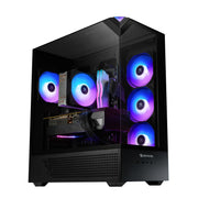 Element Black Gaming PC Desktop Computer Intel Core I9 14900F, NVIDIA Geforce RTX 5070 12GB, 32GB RAM, 1TB SSD, Windows 11, EBI9N5702