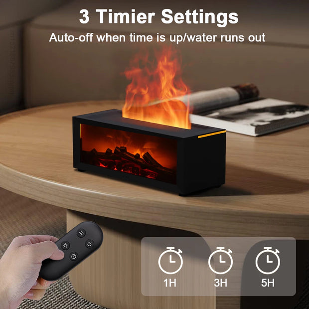Home Appliances, Household Appliances, Small Air Conditioning AppliancesAroma Humidifier Flame Essential Oil Diffuser Air Humidifier Aromatherapy Fragrance Diffuser with RGB Light and Remote Control - Premium  from Nobles Store - Just $51.72! Shop now at Nobles Store