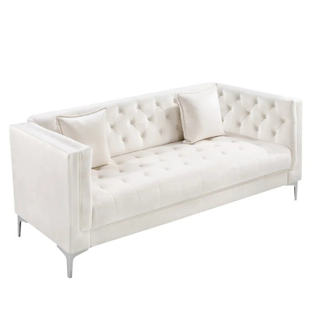 All categoriesBolware 79" Handmade 3-Seater Sofa, Upholstered Tufted Coach, Solid Wood Sofa - Premium  from Nobles Store - Just $532.26! Shop now at Nobles Store