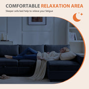 Furniture, Home, Living Room Furniture, Sectional Couches & SofasModular Sectional Sofa, 5 Seat Convertible Oversized U Shaped Sofa Couch with Storage Ottomans, Dark Grey - Premium  from Nobles Store - Just $889.78! Shop now at Nobles Store