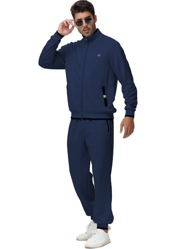 Clothing, Mens Clothing, Mens Workout ClothingMen'S Tracksuits Sweatsuits for Men Set Track Suits 2 Piece Casual Athletic Jogging Warm up Full Zip Sweat Suits Navy L - Premium  from Nobles Store - Just $63.78! Shop now at Nobles Store