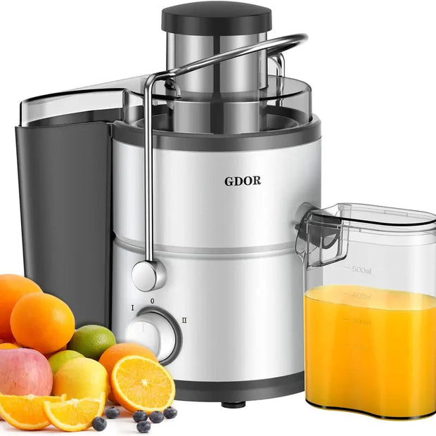 Household Appliances[Best Seller] Juicer with Titanium Enhanced Cut Disc, Dual Speeds Centrifugal Extractor Machines with Optional 2.5"/3” Feed Chute, for Fruits and Veggies, Anti-Drip, Includes Cleaning Brush, Bpa-Free - Premium  from Nobles Store - Just $101.77! Shop now at Nobles Store
