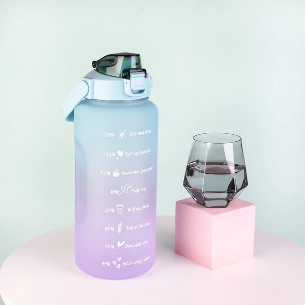 All Water Jugs, Home Improvement, Water Jugs, Water PurificationBUBABOX Motivational Water Bottle 64Oz, Half Gallon Water Bottle with Time Marker and Straw, Leak Proof Large Cooling Towel BPA Free(Purple) - Premium  from Nobles Store - Just $20.05! Shop now at Nobles Store