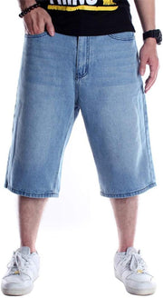 Clothing, Denim, Men, Shoes & Jewelry, ShortsBaggy Jean Shorts for Men Casual Loose Fit Hip Hop Skateboard Denim Shorts - Premium  from Nobles Store - Just $60.08! Shop now at Nobles Store